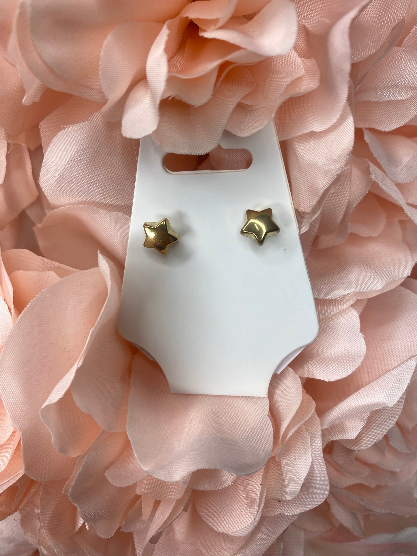 Gold Star Stud Earrings