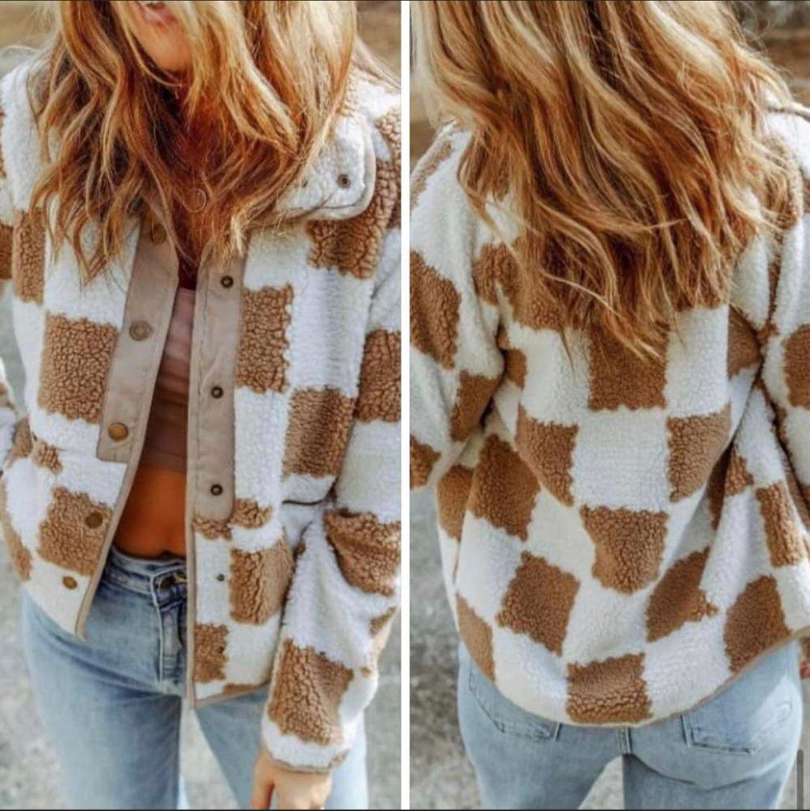 Checkered Cozy Jacket