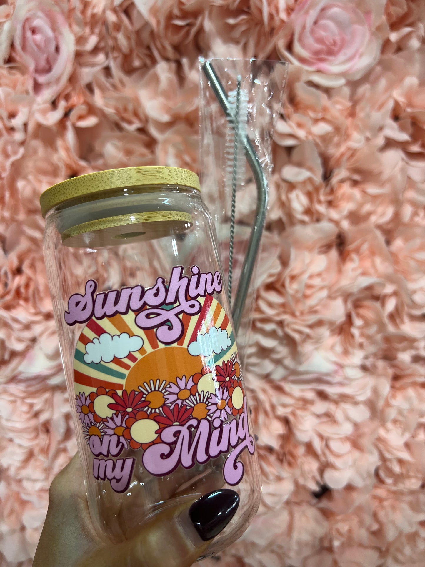 Sunshine On My Mind Glass Cup