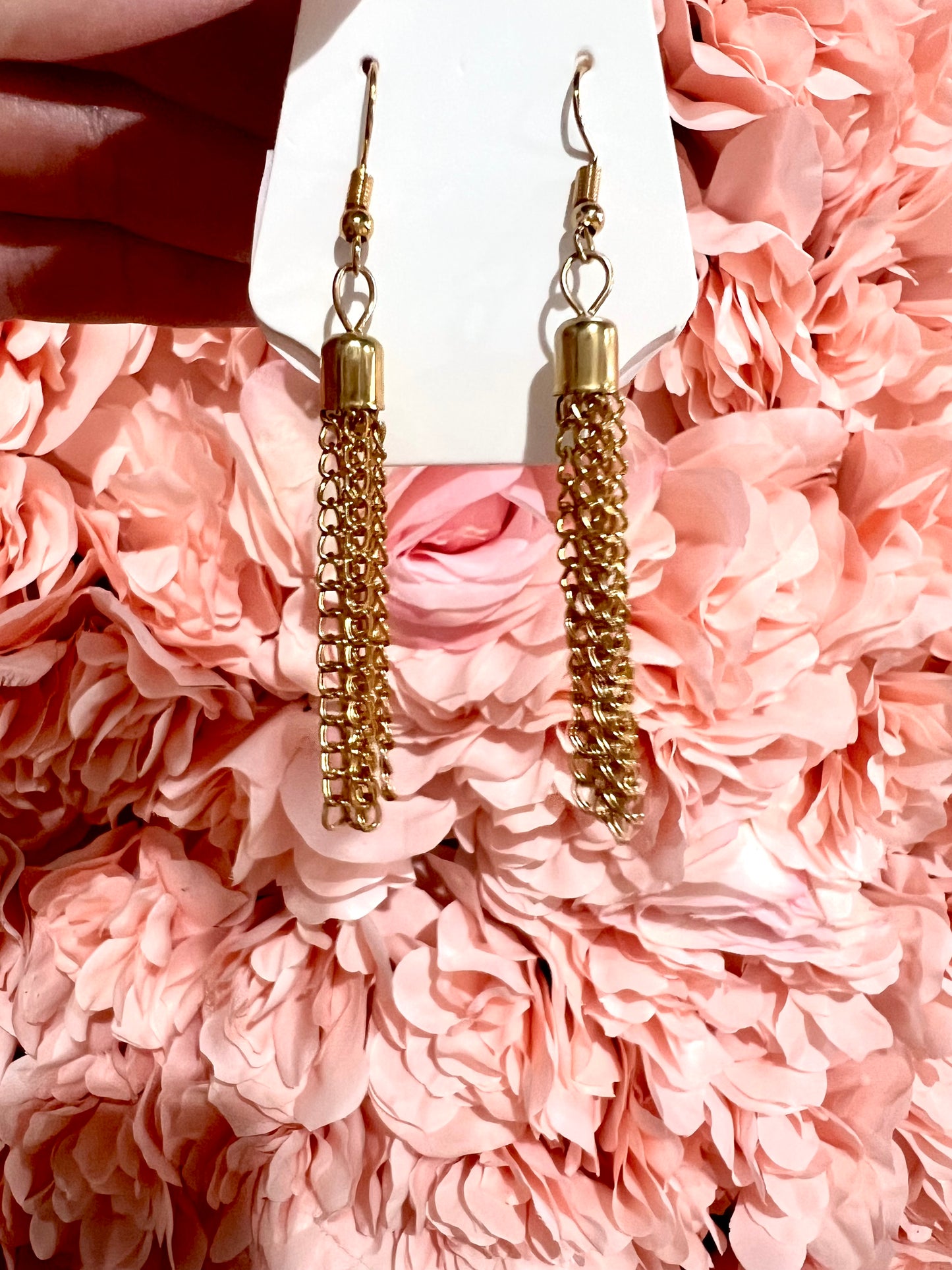 Gold Chain Dangle Earrings