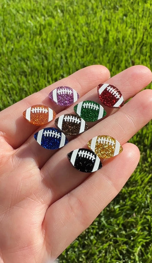 Football Earring Studs