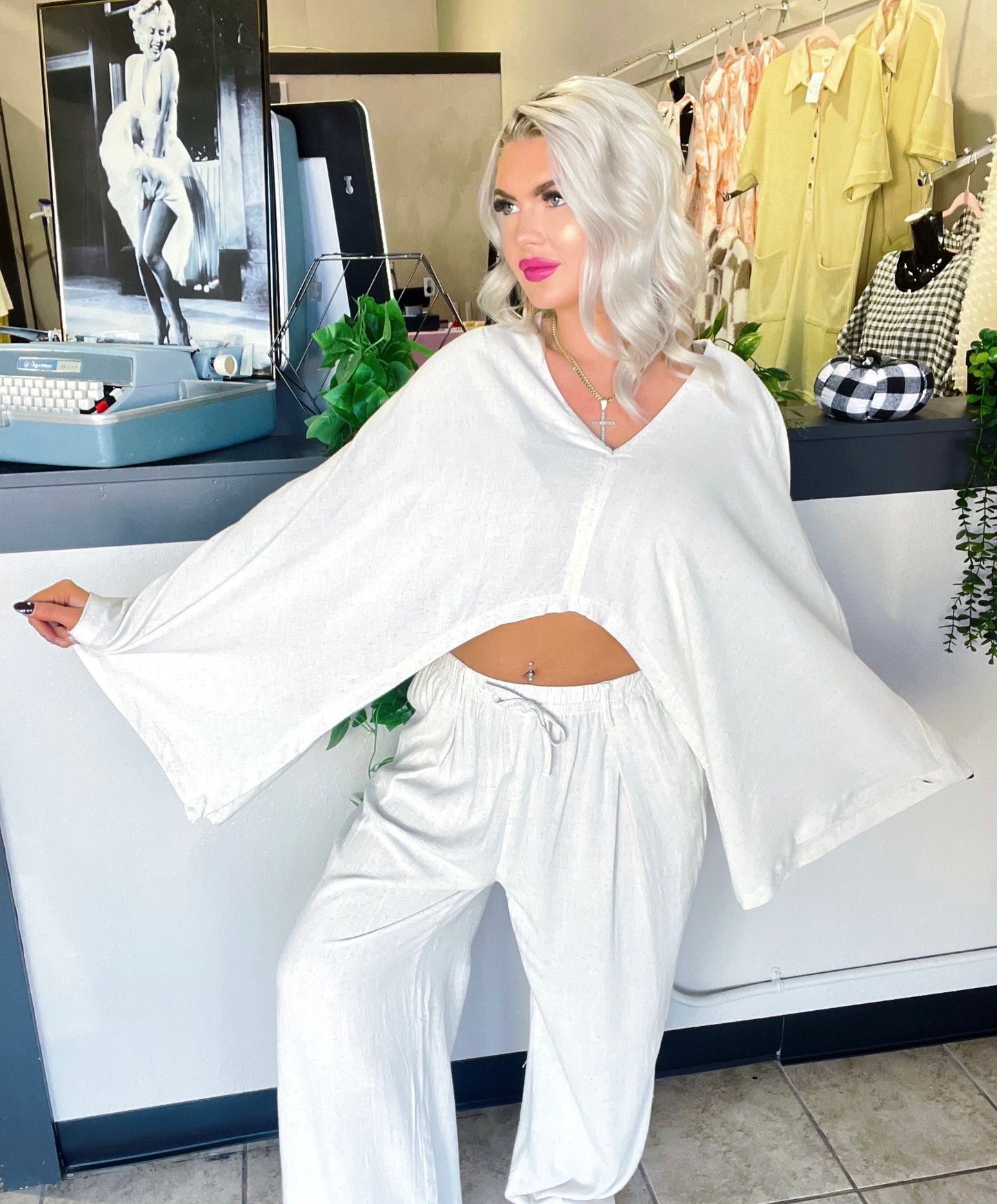 Champagne Dreams Wide Leg Pants