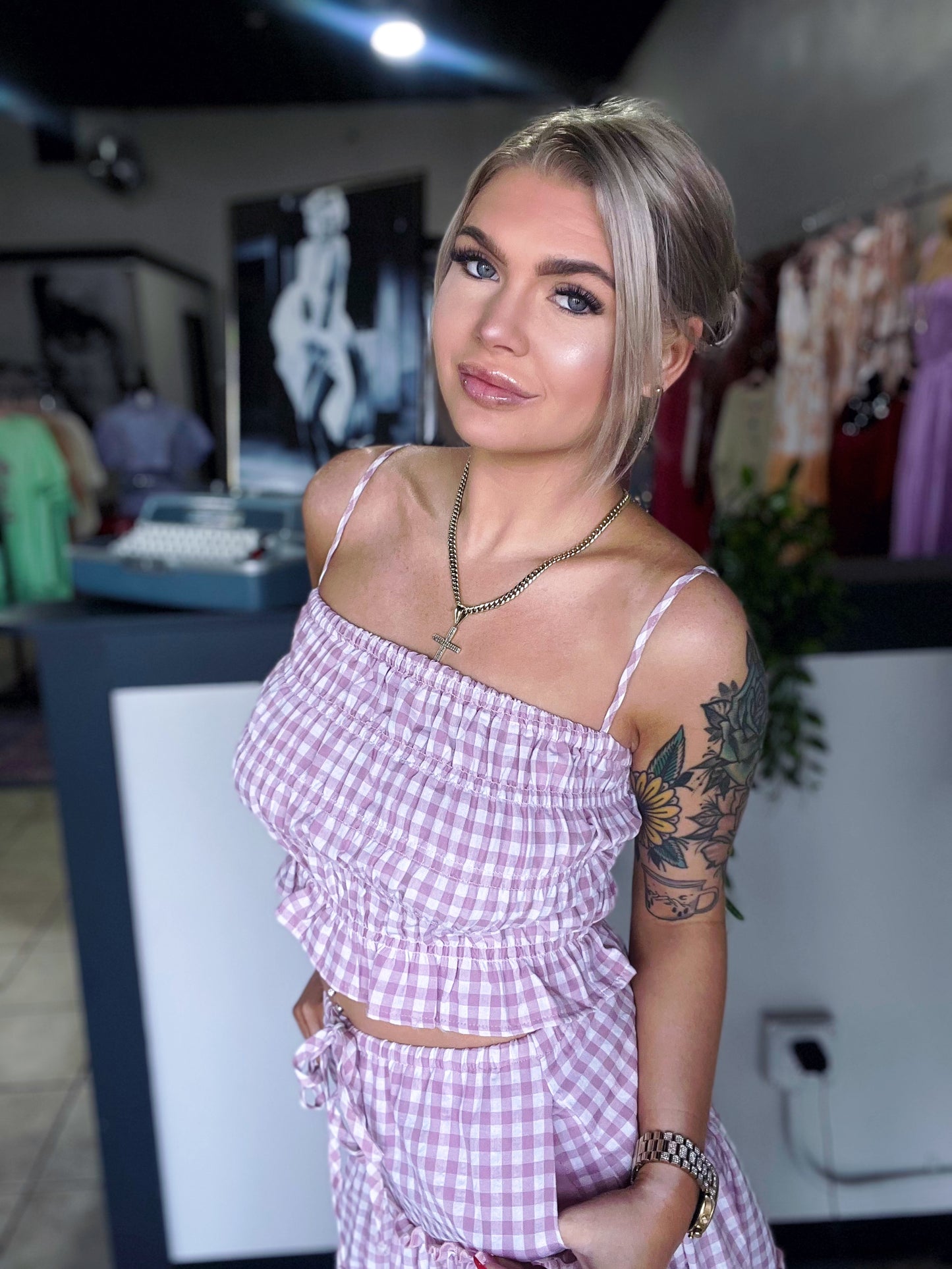 Spring Fling Crop Tank Top