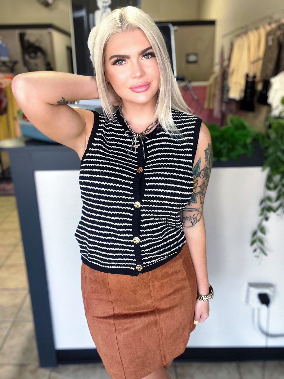 Pumpkin Spice Mini Skirt