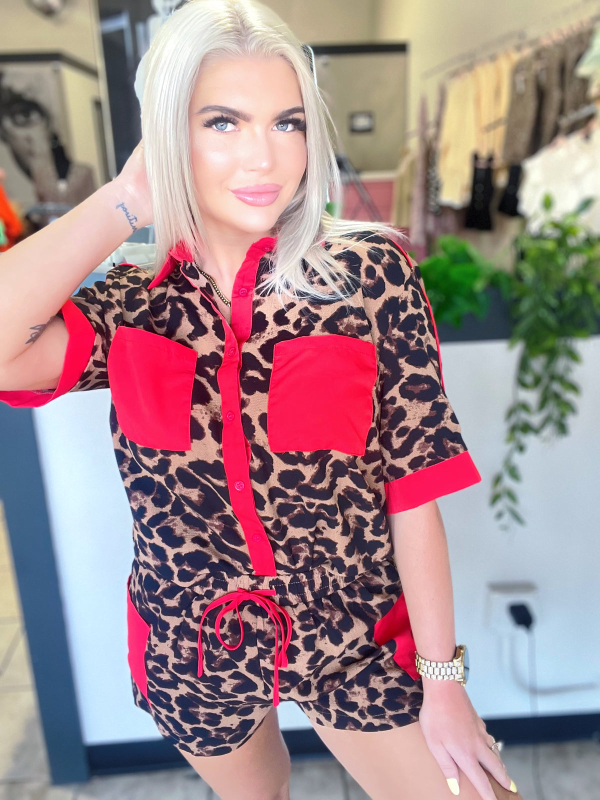 Leopard Luxe Top