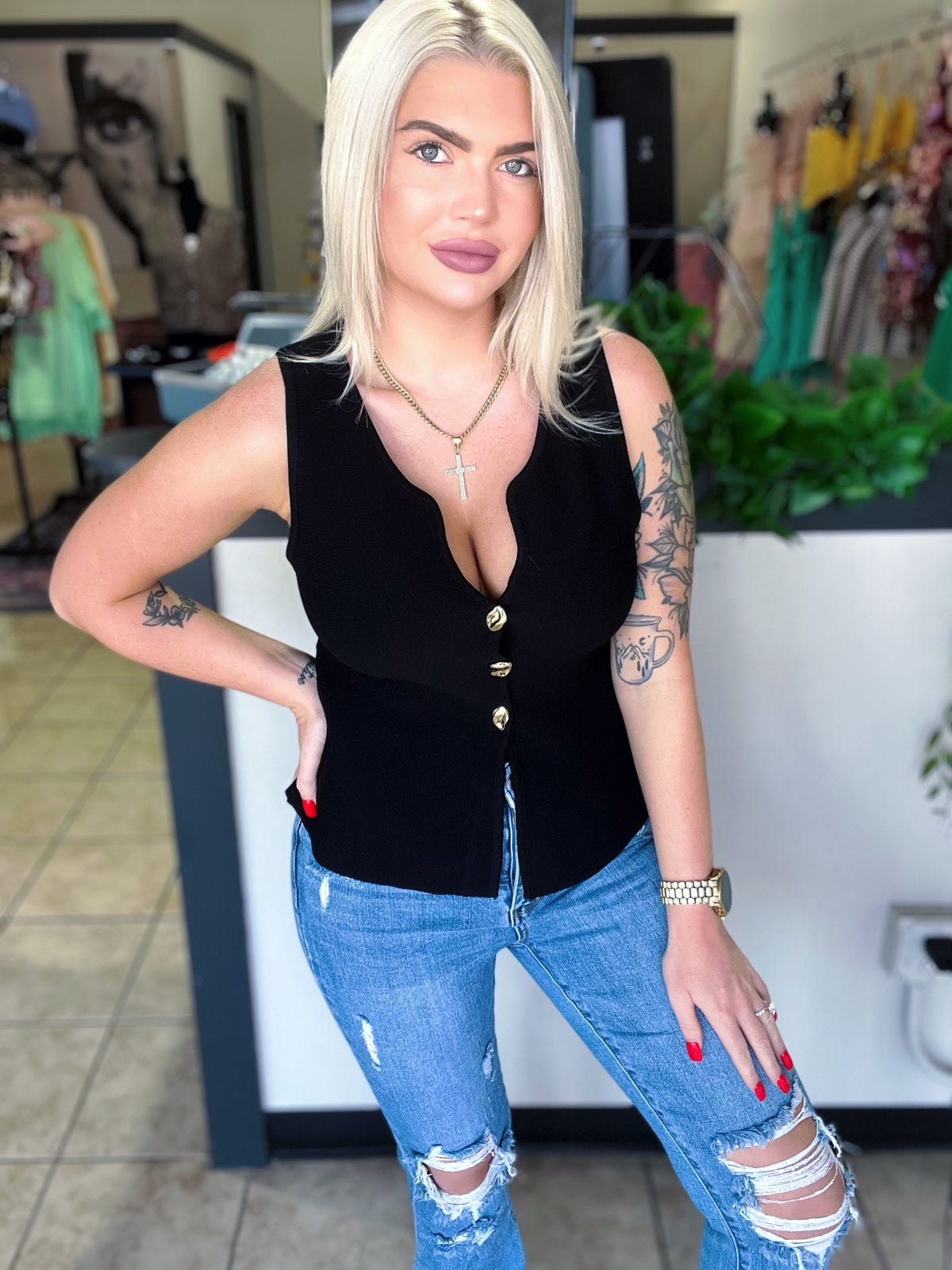 Hall Pass Peplum top
