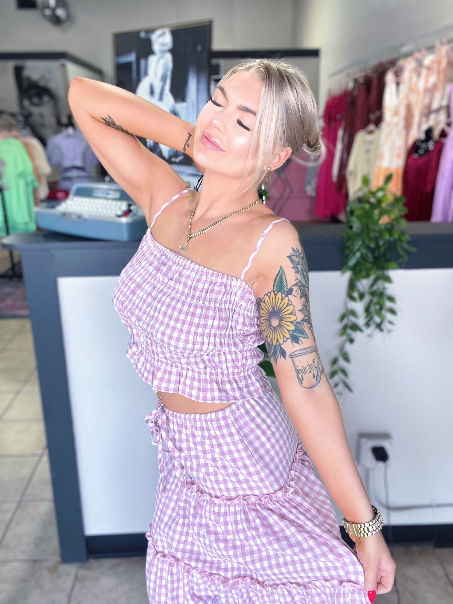 Spring Fling Crop Tank Top