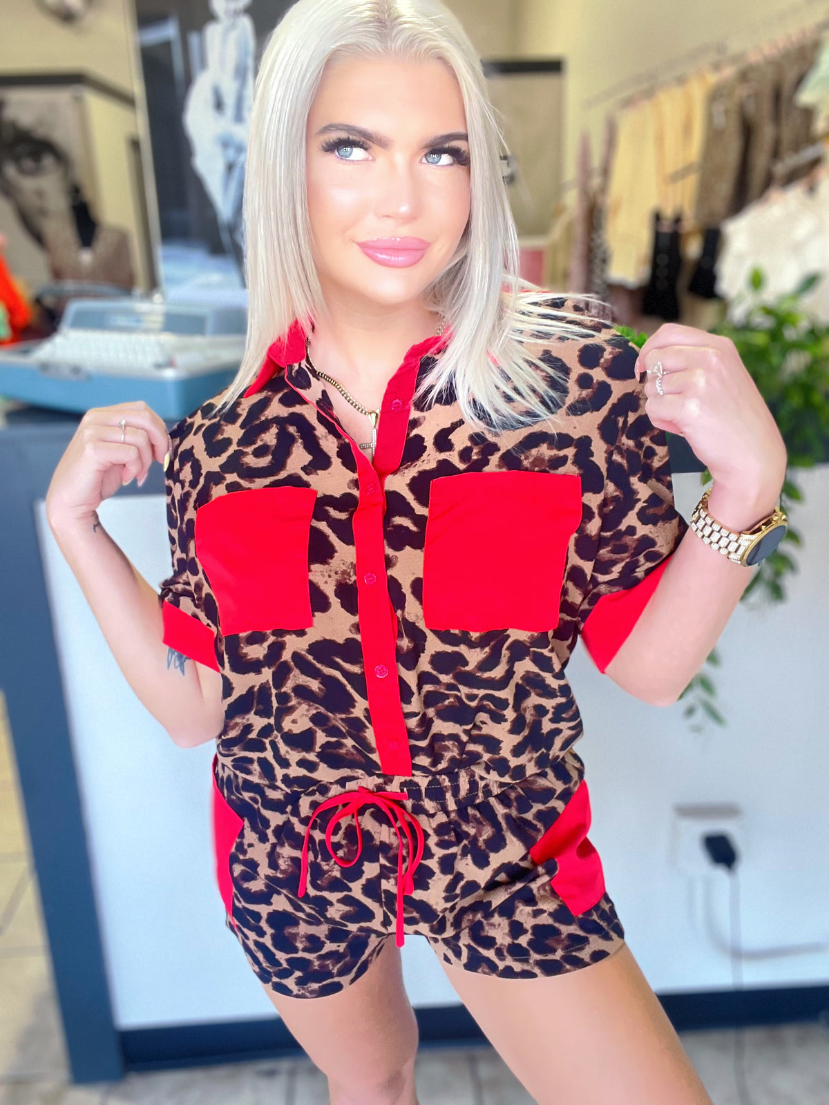 Leopard Luxe Top