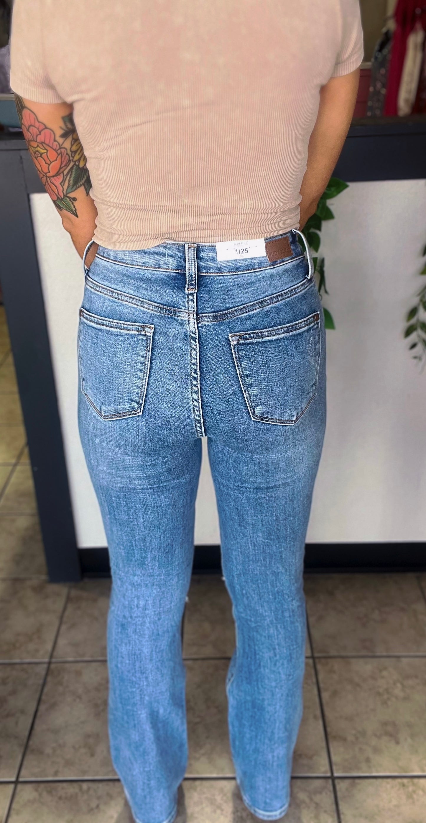 Judy Blue Destroyed Bootcut Jeans