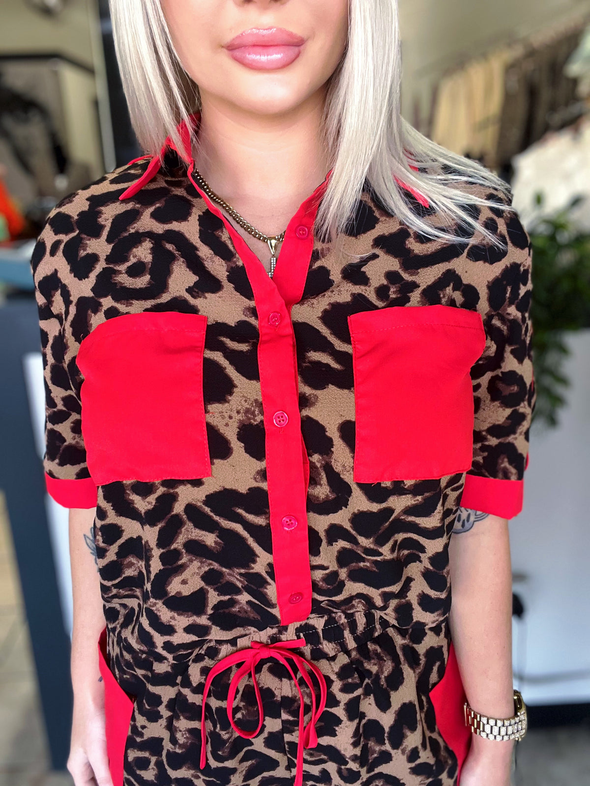 Leopard Luxe Top