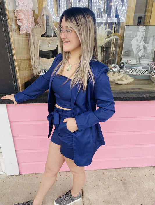 Blue Blazer Set