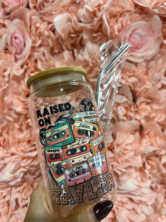 Raised On Taylor Glass Cup