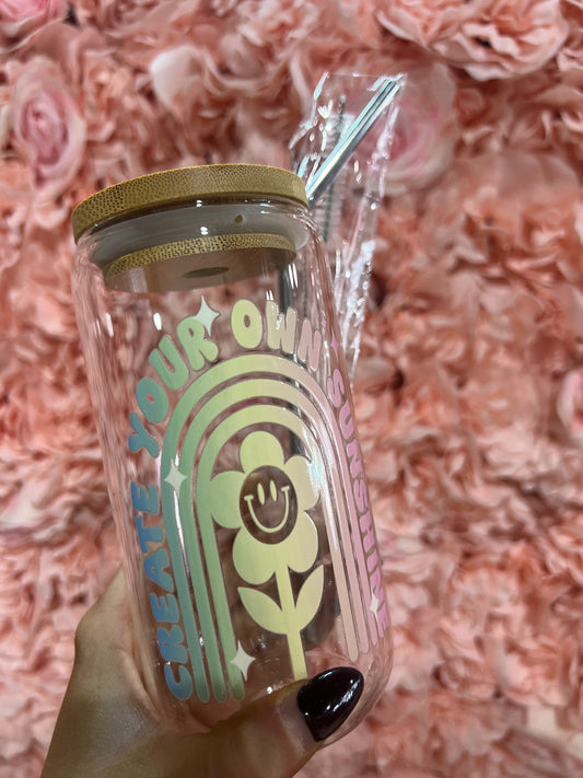 Create Your Own Sunshine Glass Cup