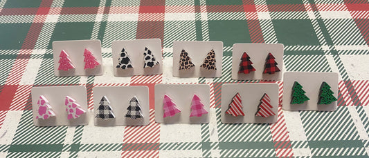 Christmas Tree Stud Earrings